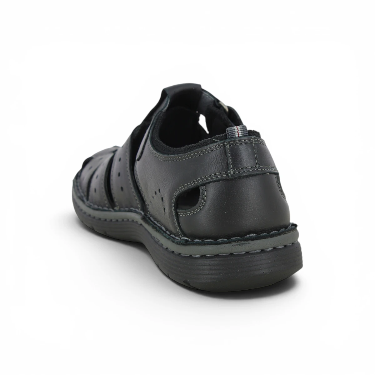02128230-NER Crne muške sandale od kože – Calba Moda