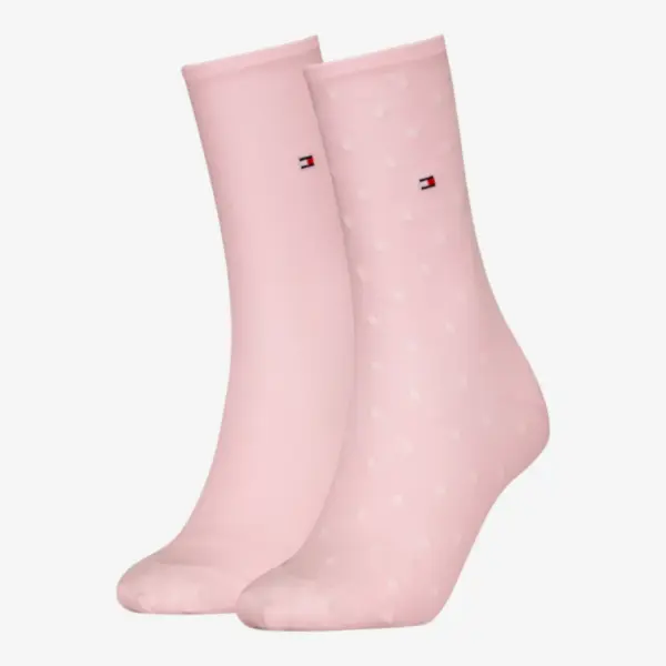 Tommy Hilfiger ženske čarape Dot 2P light pink 1493-036