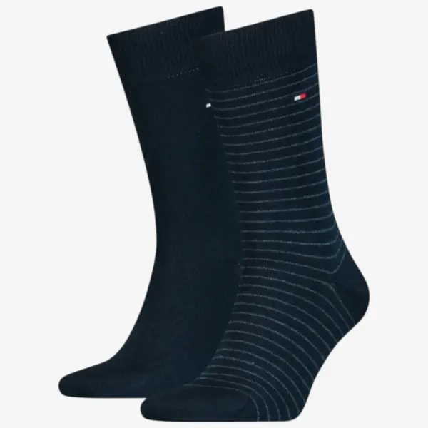 100001496-322 Tommy Hilfiger muške čarape Men Small Stripe Sock 2P dark navy
