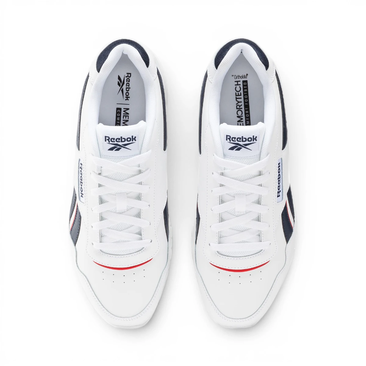 100074141 Bijele retro tenisice s plavim detaljima – Reebok