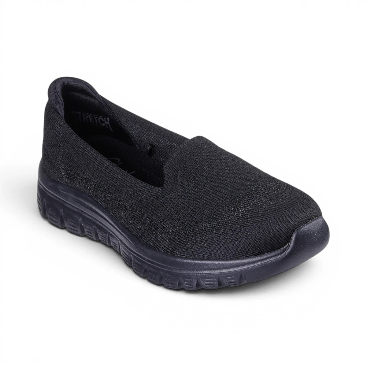 100697-BBK Crne ženske slip-on cipele Graceful View Find – Skechers