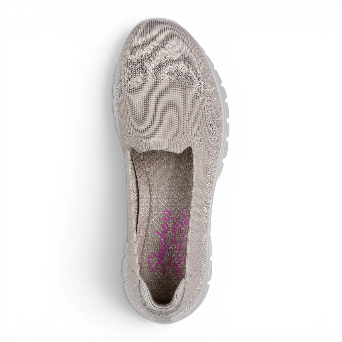 100697-TPE Ženske slip-on Skechers Graceful View Find taupe