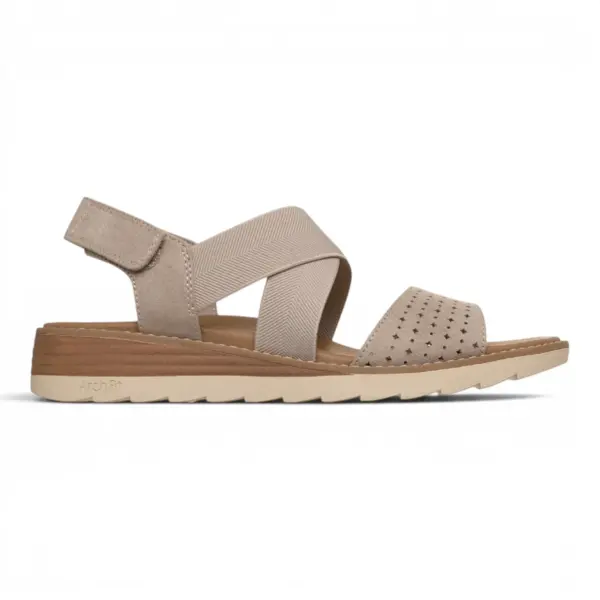 Ženske sandale Arch Fit Oasis B Perf taupe Skechers