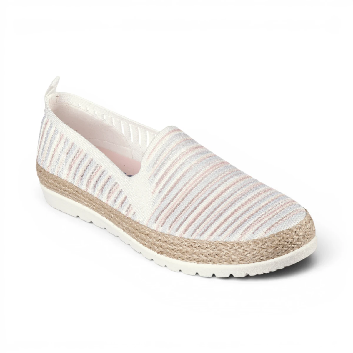 113980-WMLT Ženske slip-on Flexpadrille 3.0 espadrile bijele Skechers