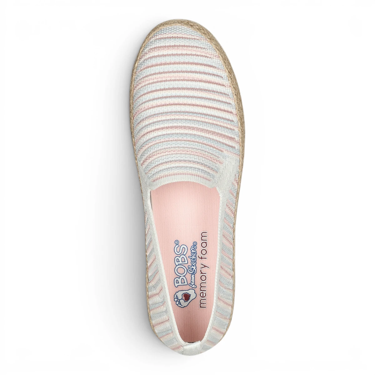 113980-WMLT Ženske slip-on Flexpadrille 3.0 espadrile bijele Skechers