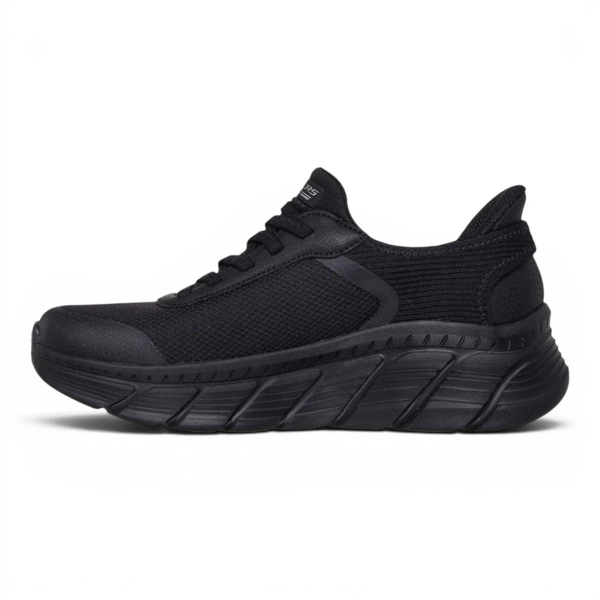 117391-BBK Ženske tenisice BOBS B Flex Hi Linear Force crne Skechers