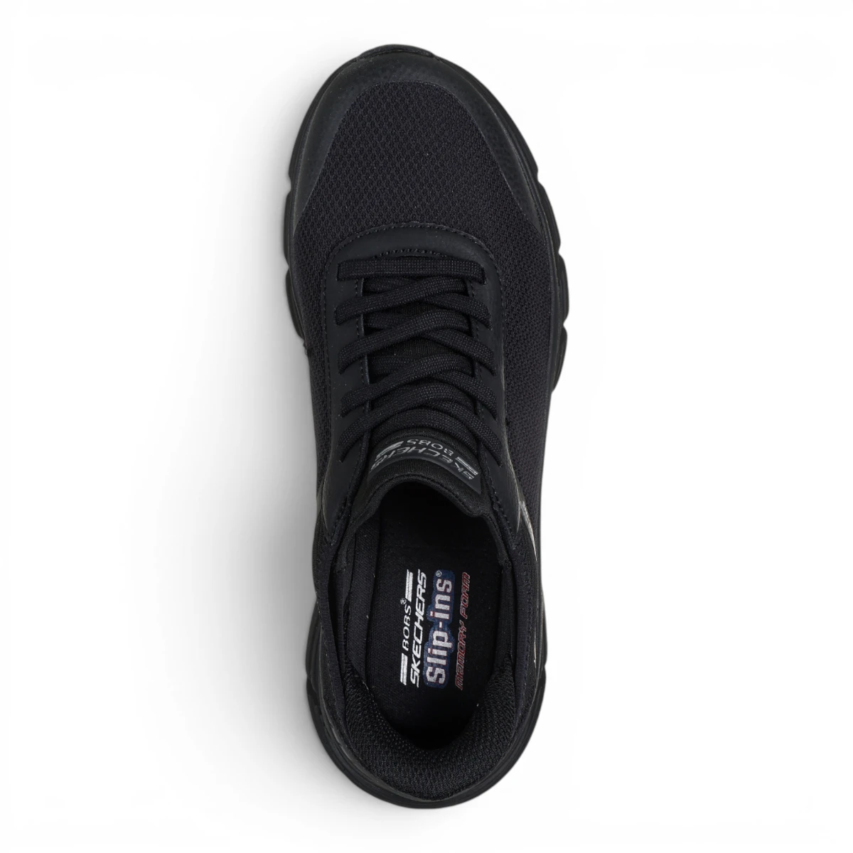 117391-BBK Ženske tenisice BOBS B Flex Hi Linear Force crne Skechers