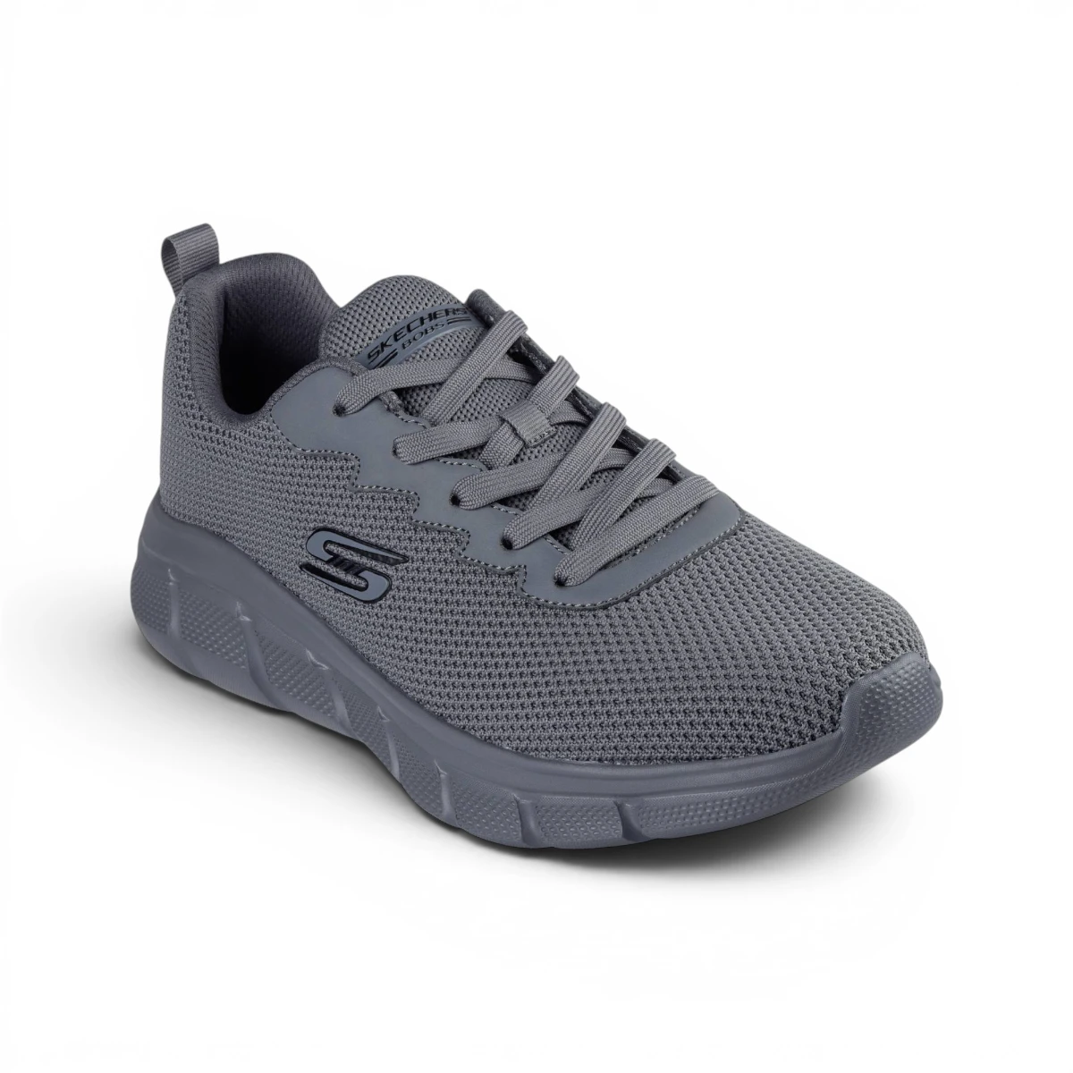 118106-DKGY Sive muške tenisice BOBS B Flex Chill Edge – Skechers