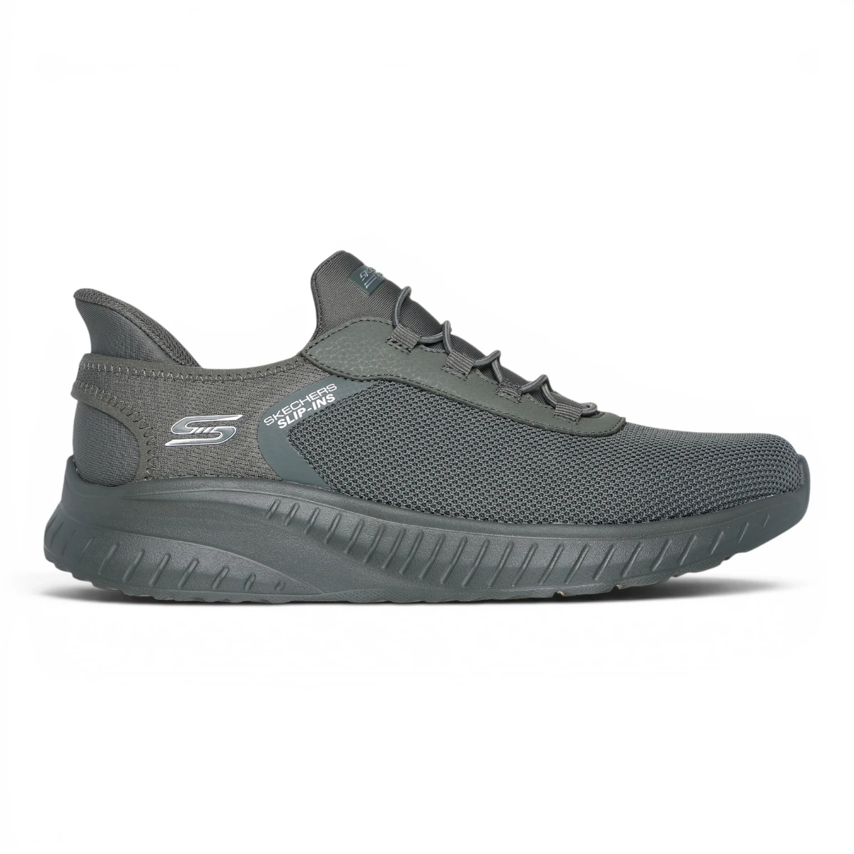 118303-OLV Maslinasto zelene muške tenisice BOBS Squad Chaos Tough Walk – Skechers