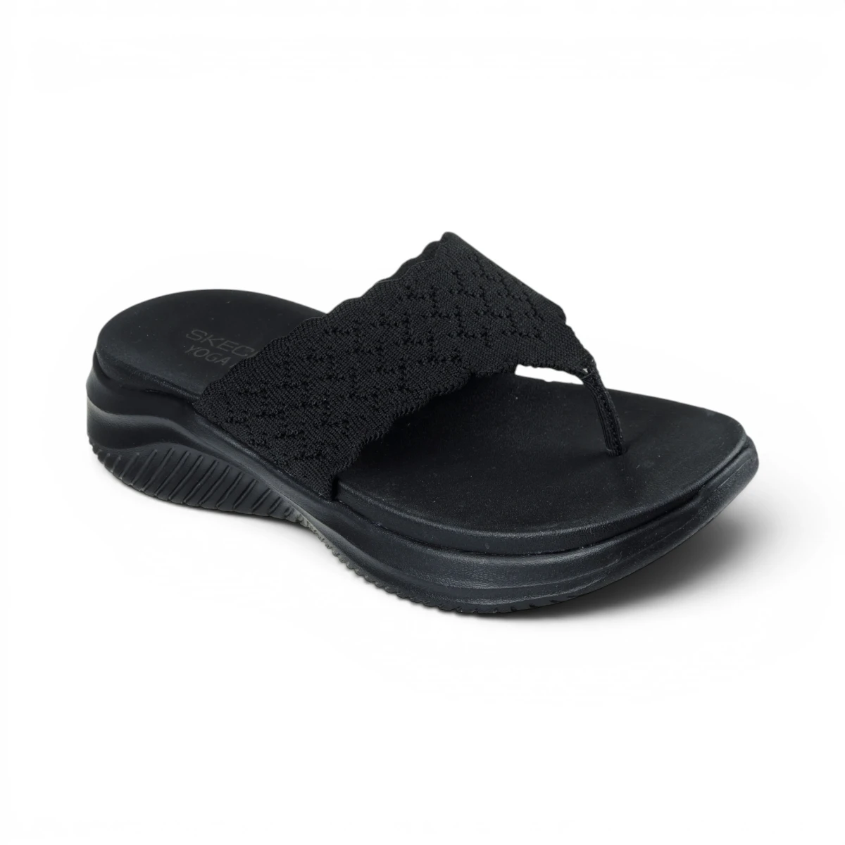 119971-BBK Crne ženske natikače Ultra Flex 3.0 Sandal Rhythm – Skechers