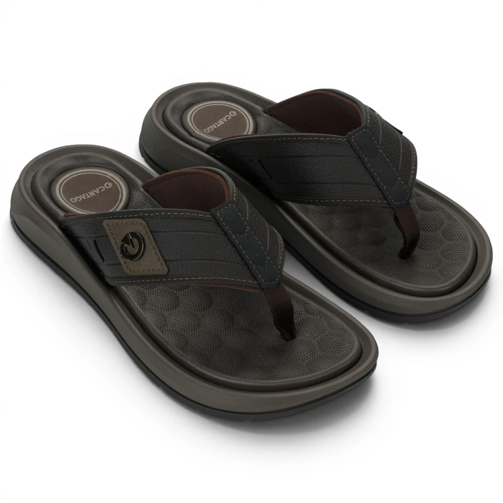12536-BR799 Cartago santorini viii thong ad brown/bronze