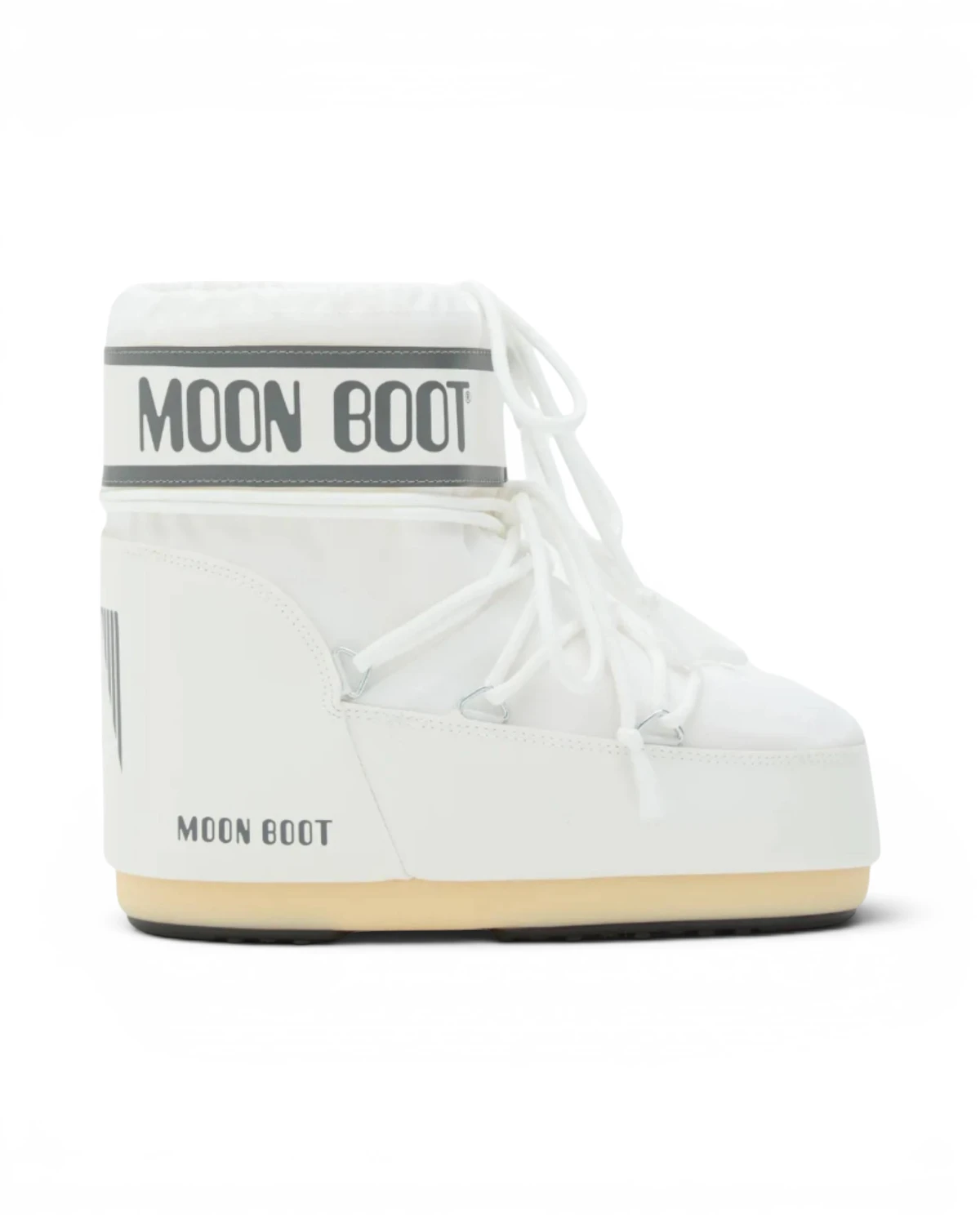 1409340-A009 Moon Boot Icon Low Nylon White Mono