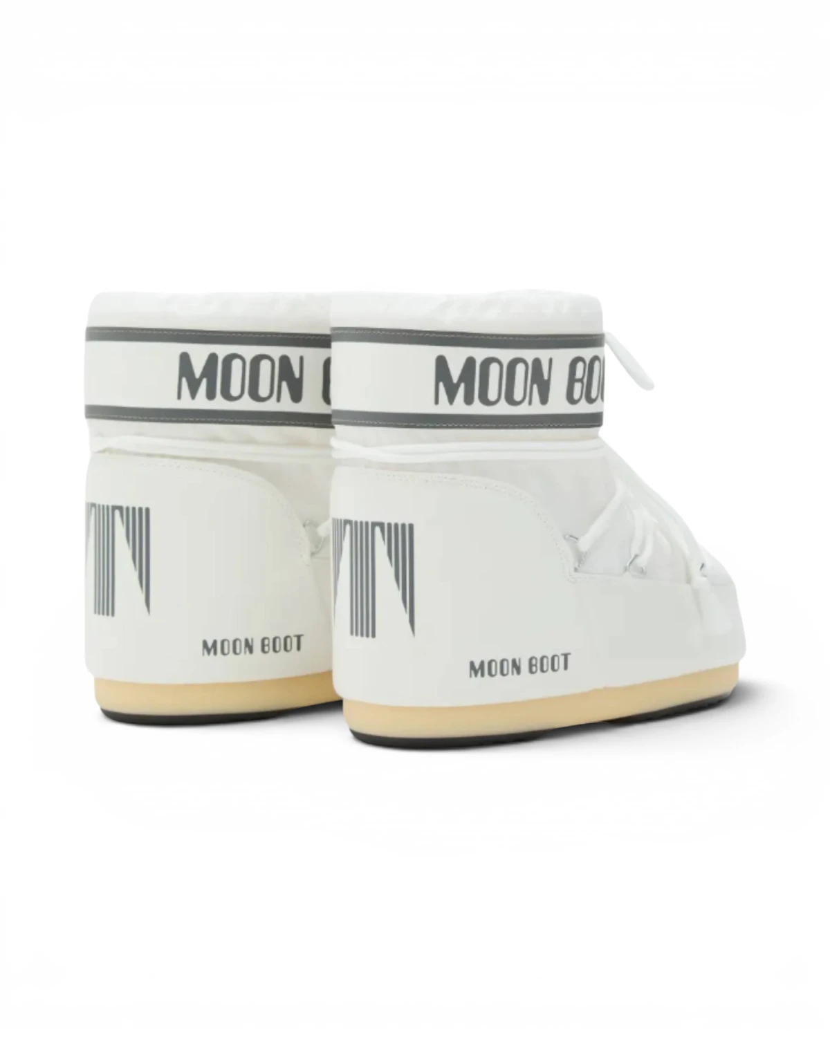1409340-A009 Moon Boot Icon Low Nylon White Mono