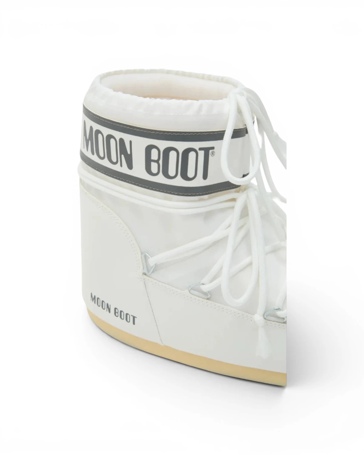 1409340-A009 Moon Boot Icon Low Nylon White Mono