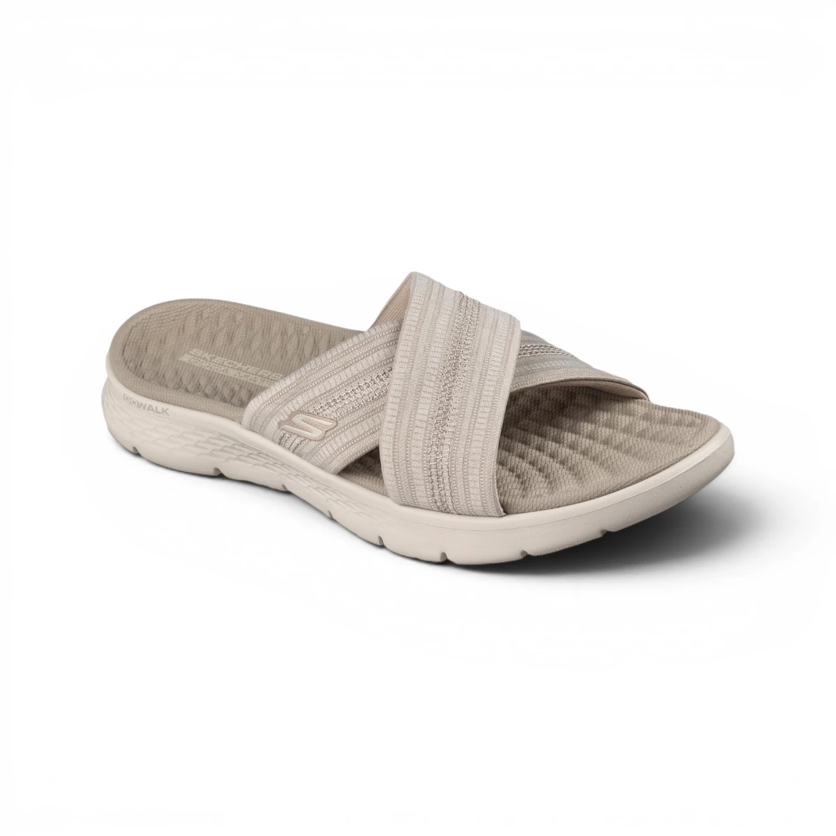 141420-DKTP Taupe ženske natikače GO WALK Flex Sandal Impress – Skechers