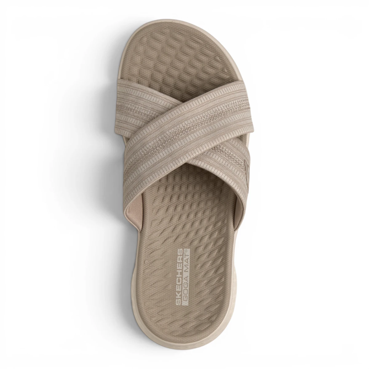 141420-DKTP Taupe ženske natikače GO WALK Flex Sandal Impress – Skechers