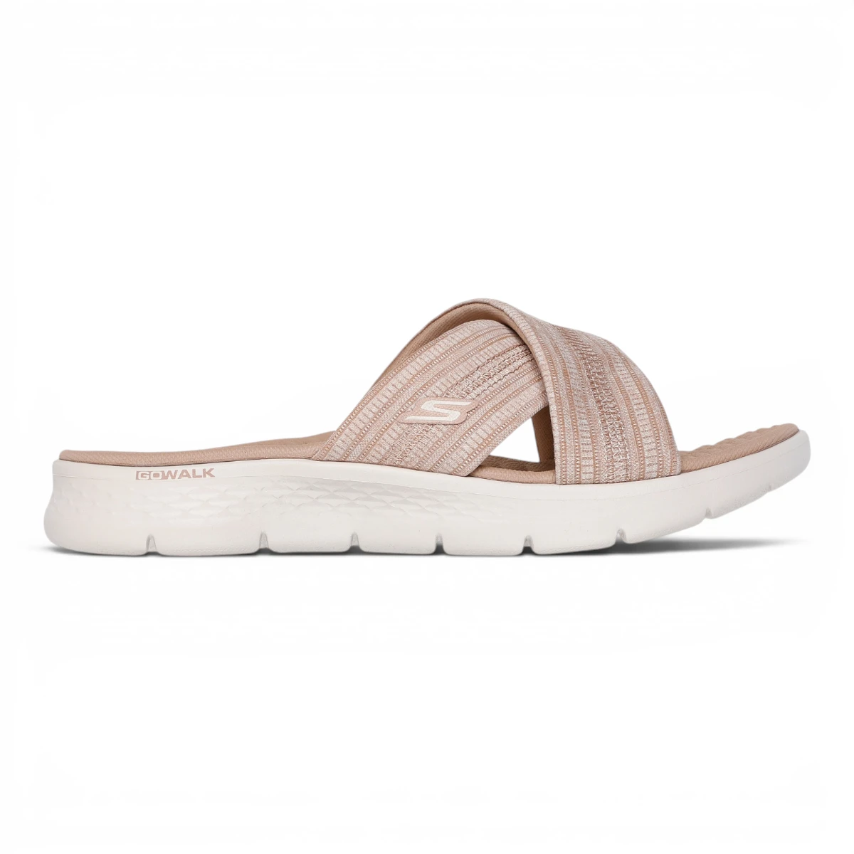 141420-TPE Svijetlo smeđe ženske natikače GO WALK Flex Sandal Impress – Skechers