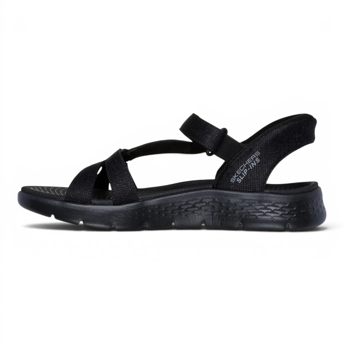 141481-BBK Crne ženske Slip-ins sandale GO WALK Flex Sandal Illuminate – Skechers