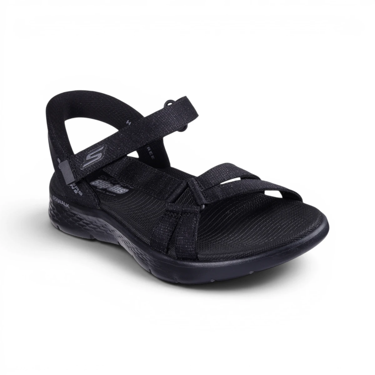 141481-BBK Crne ženske Slip-ins sandale GO WALK Flex Sandal Illuminate – Skechers