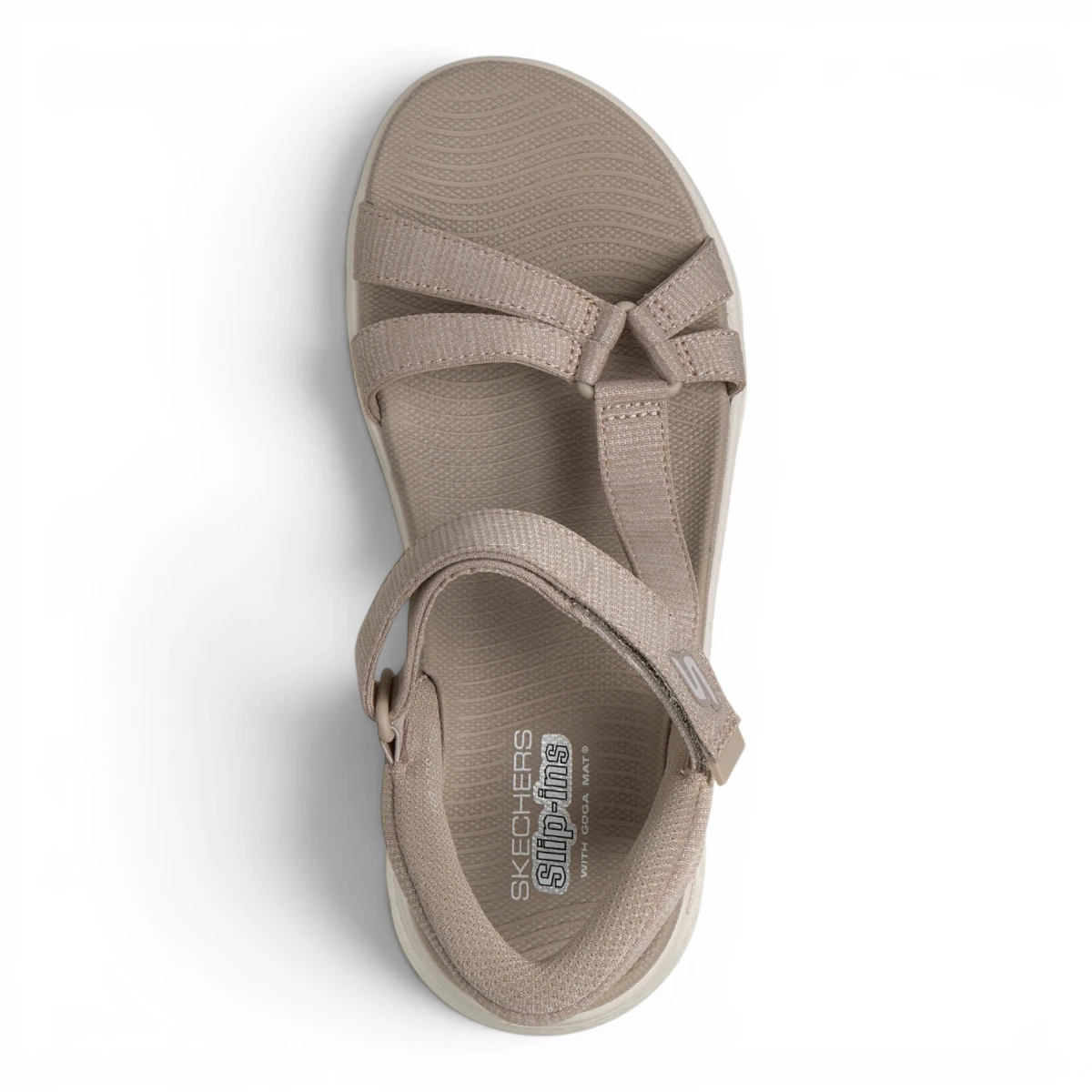 141481-TPE Taupe ženske Slip-ins sandale GO WALK Flex Sandal Illuminate – Skechers