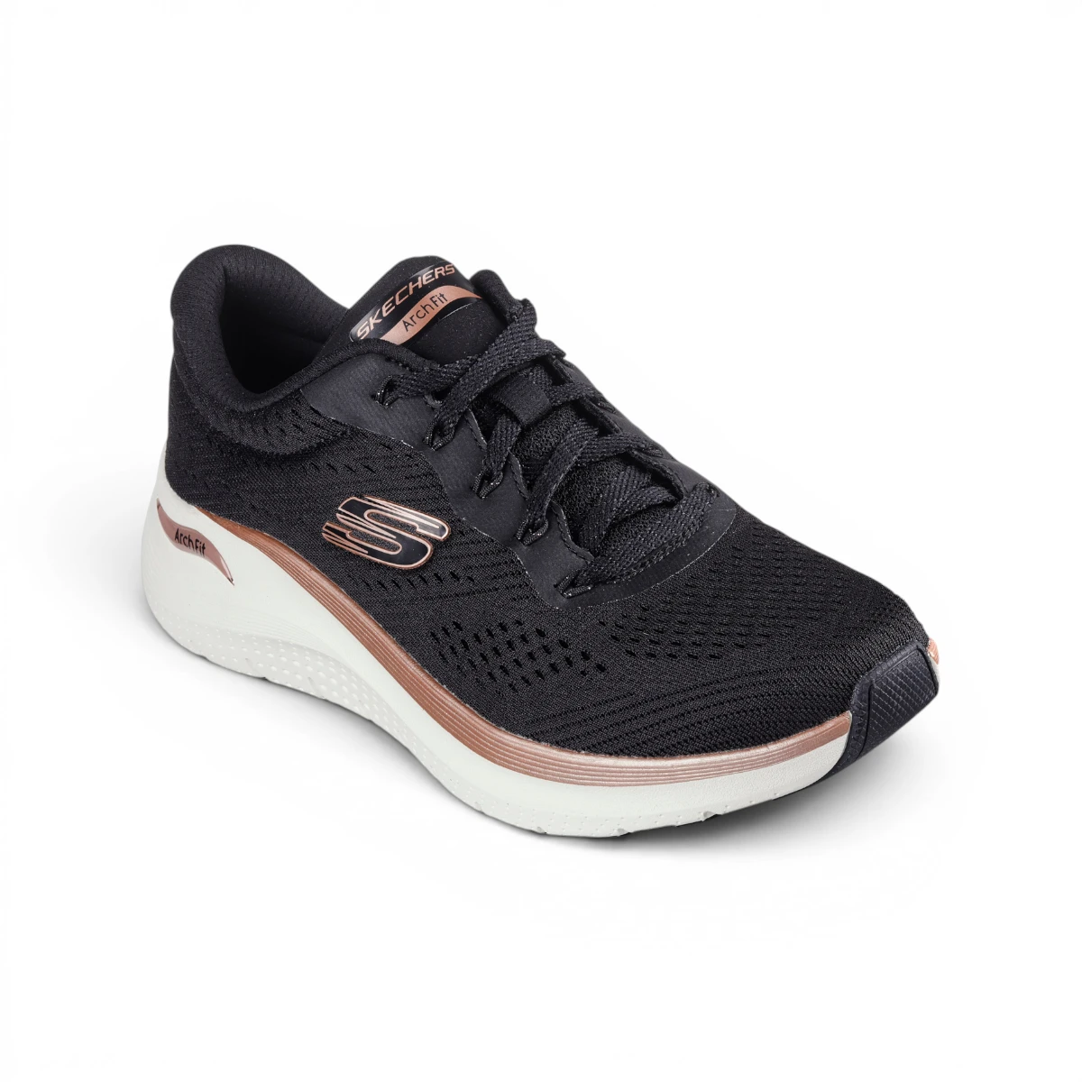 150067-BKRG Crno-roze ženske tenisice Arch Fit 2.0 Glow TH – Skechers