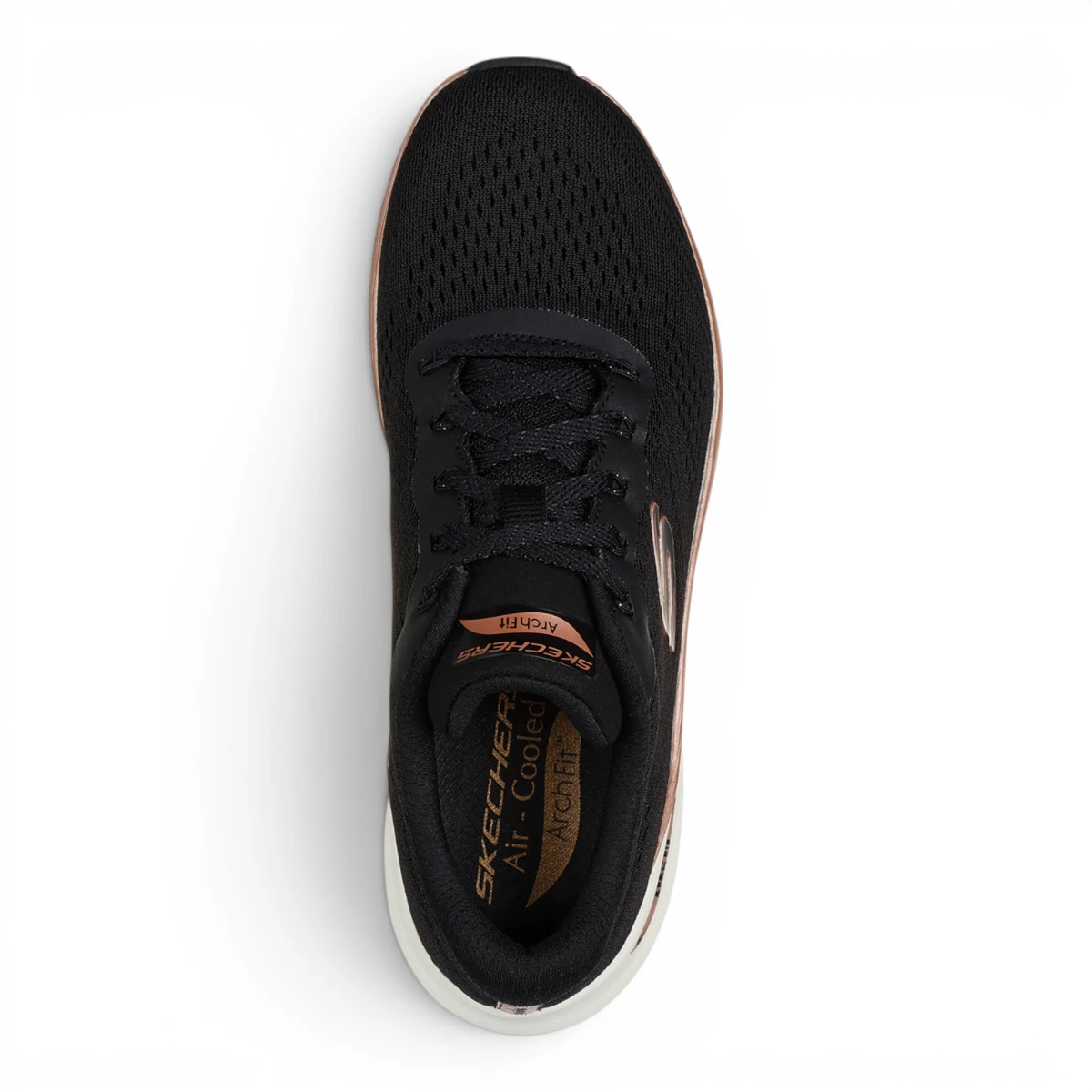 150067-BKRG Crno-roze ženske tenisice Arch Fit 2.0 Glow TH – Skechers