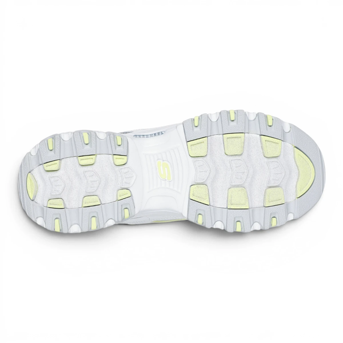 150246-WSLM Bijelo-srebrne ženske tenisice D'Lites Chromatic – Skechers