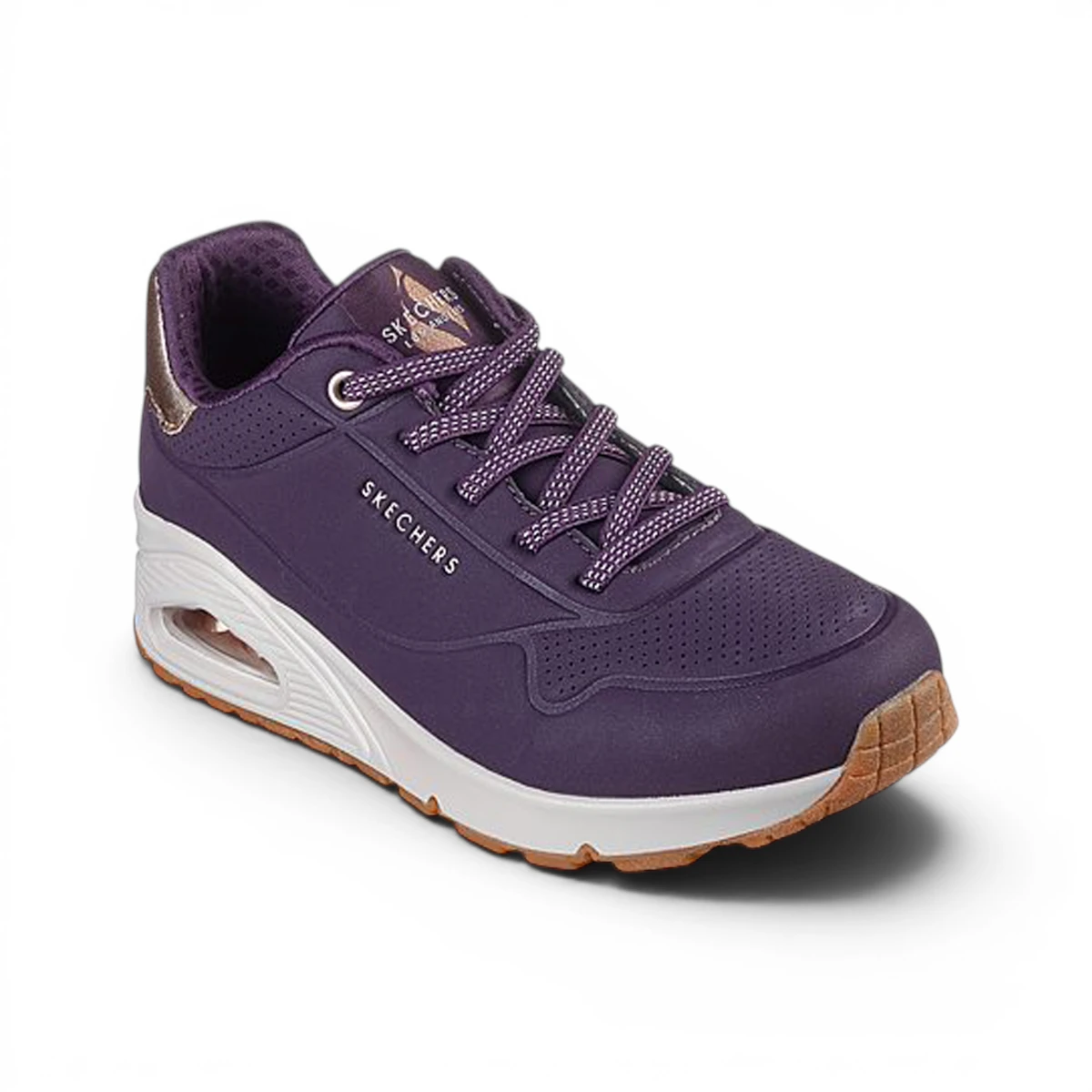 155196-DKPR Violet ženske tenisice UNO Shimmer Away – Skechers