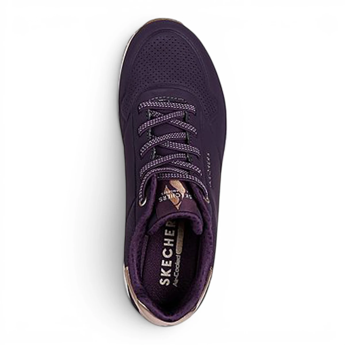 155196-DKPR Violet ženske tenisice UNO Shimmer Away – Skechers