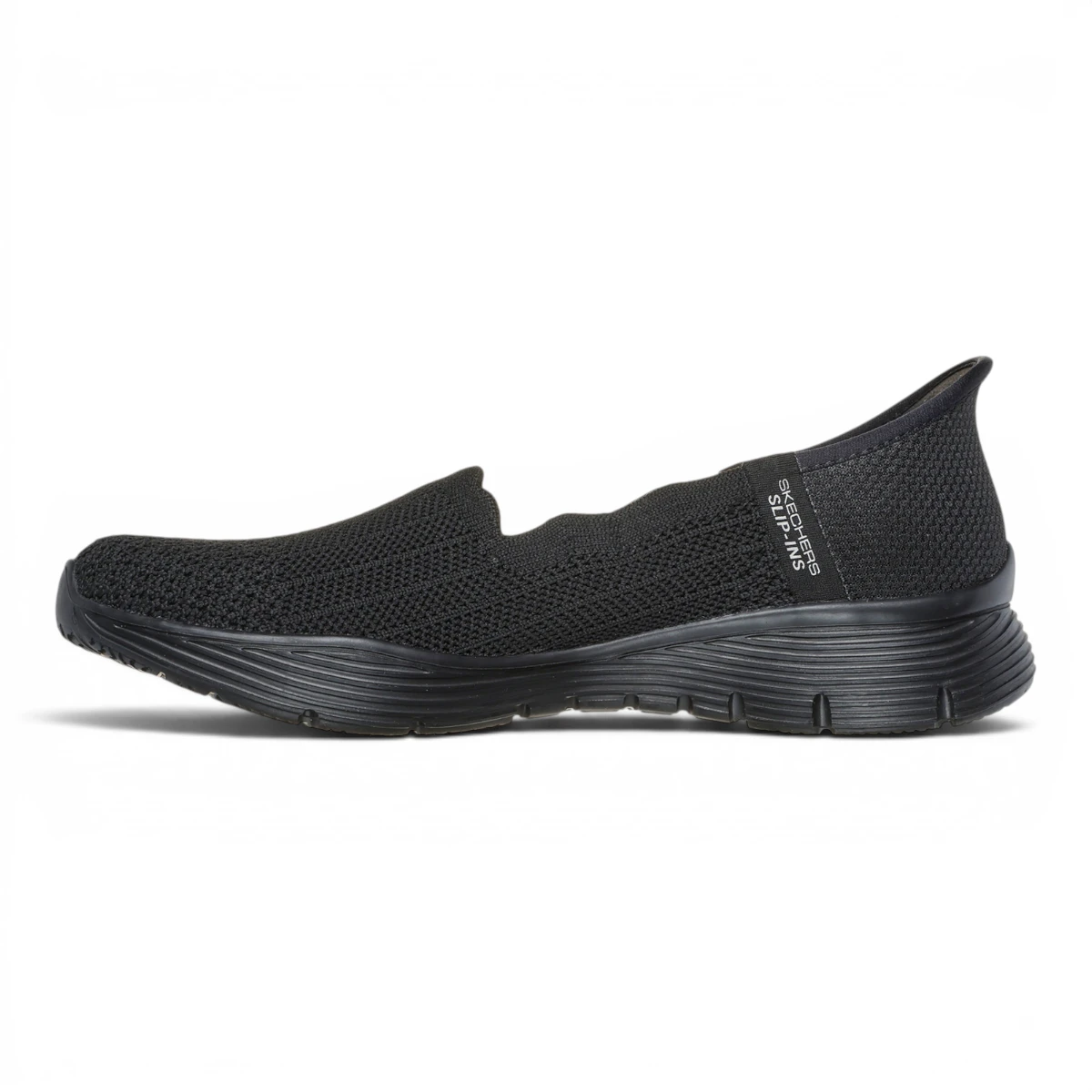 158980-BBK Crne ženske mokasine Seager Believe It – Skechers
