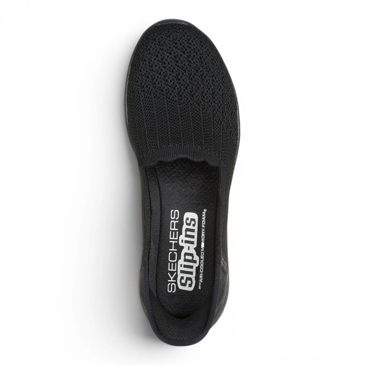 158980-BBK Crne ženske mokasine Seager Believe It – Skechers