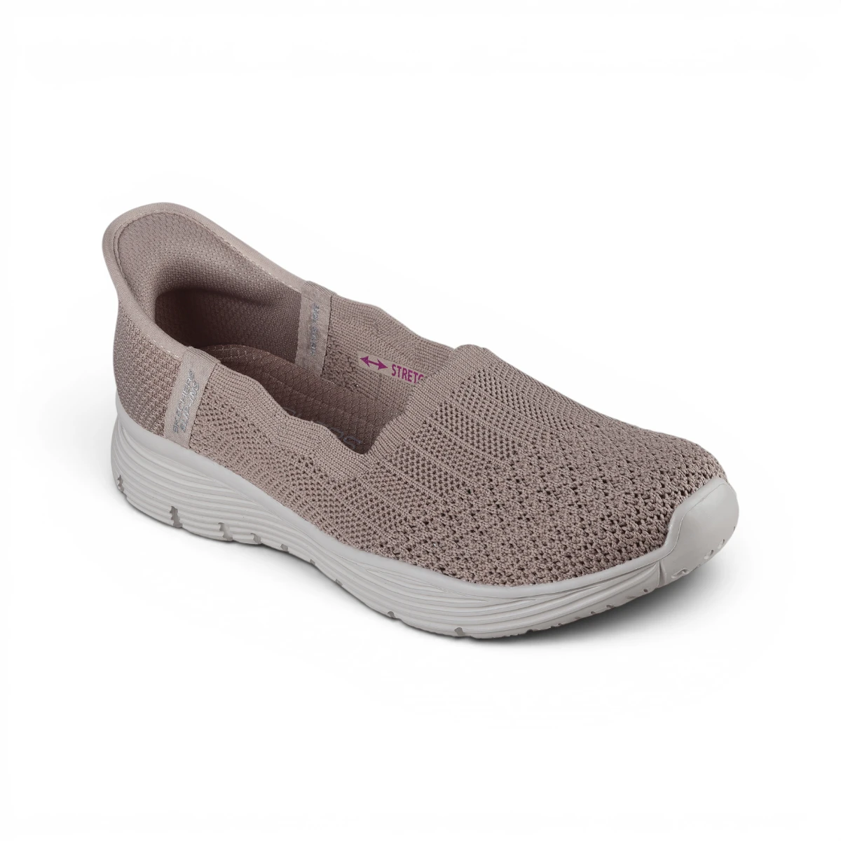 158980-DKTP Taupe ženske mokasine Seager Believe It – Skechers