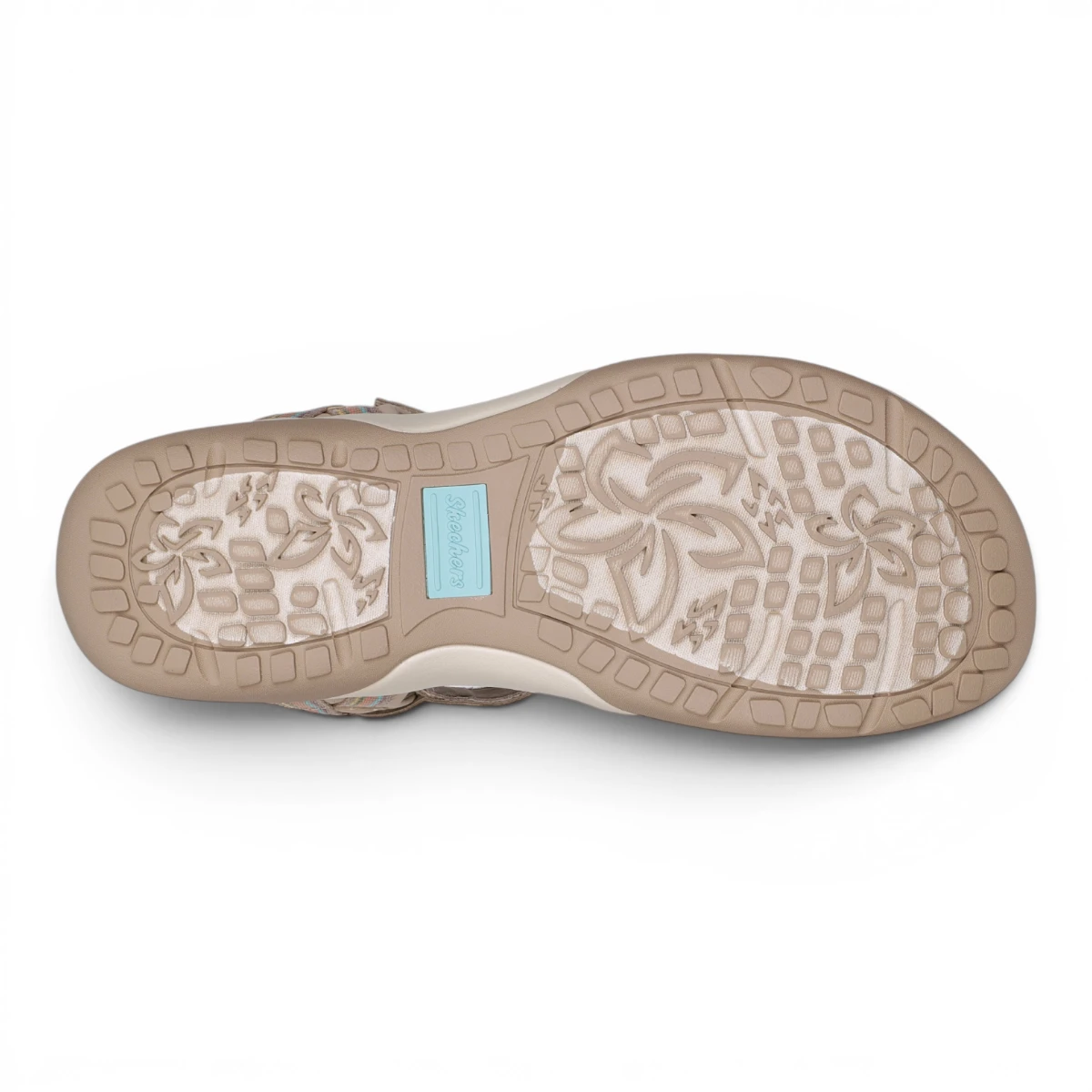 163115-TPE Taupe ženske sandale Reggae Slim Sun Array – Skechers
