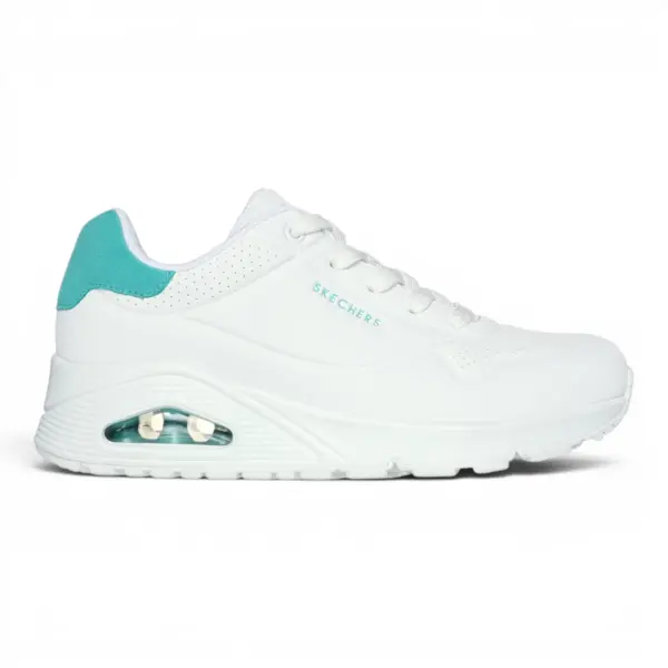 Bijelo-menta ženske tenisice UNO Pop Back – Skechers