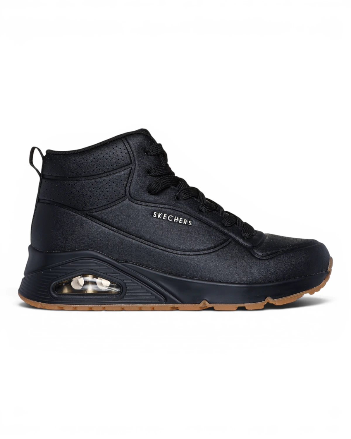 177097-BBK Crne ženske tenisice/gležnjače Uno Stand High – Skechers