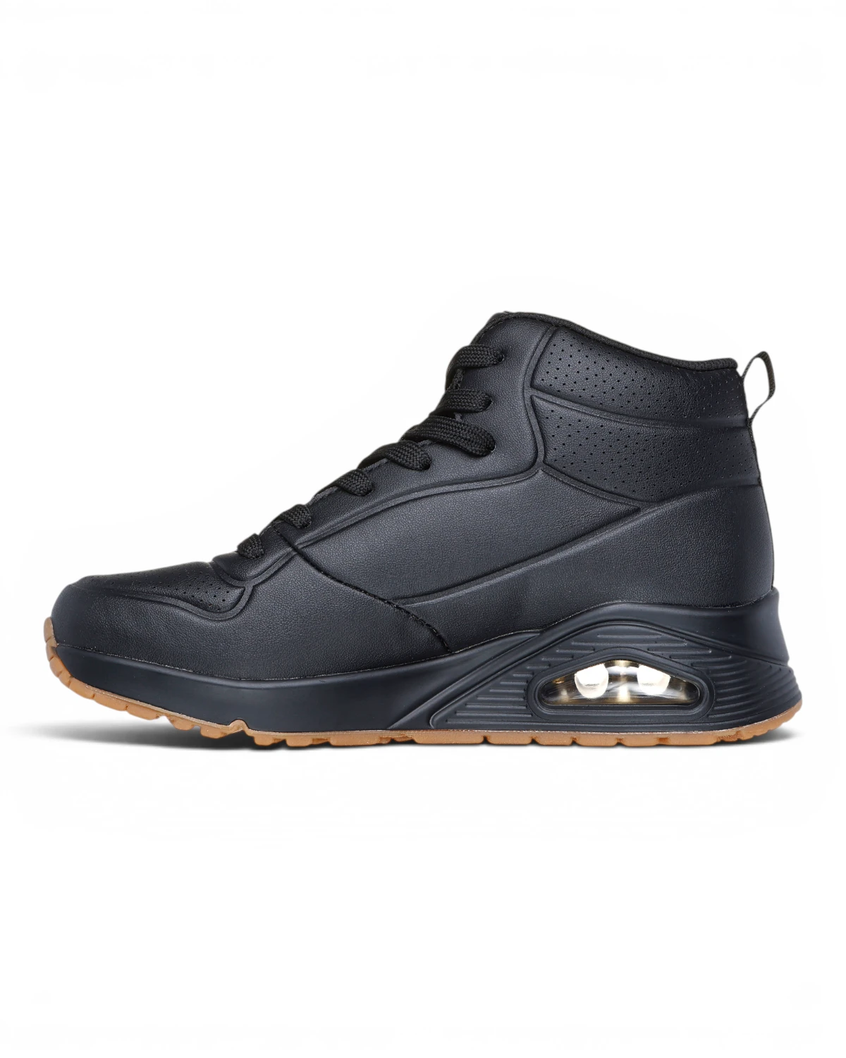 177097-BBK Crne ženske tenisice/gležnjače Uno Stand High – Skechers