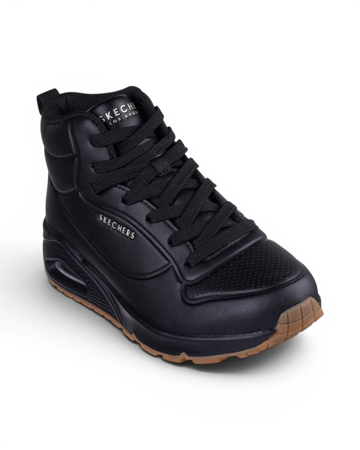 177097-BBK Crne ženske tenisice/gležnjače Uno Stand High – Skechers