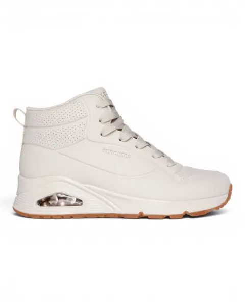 Bež ženske tenisice/gležnjače Uno Stand High – Skechers