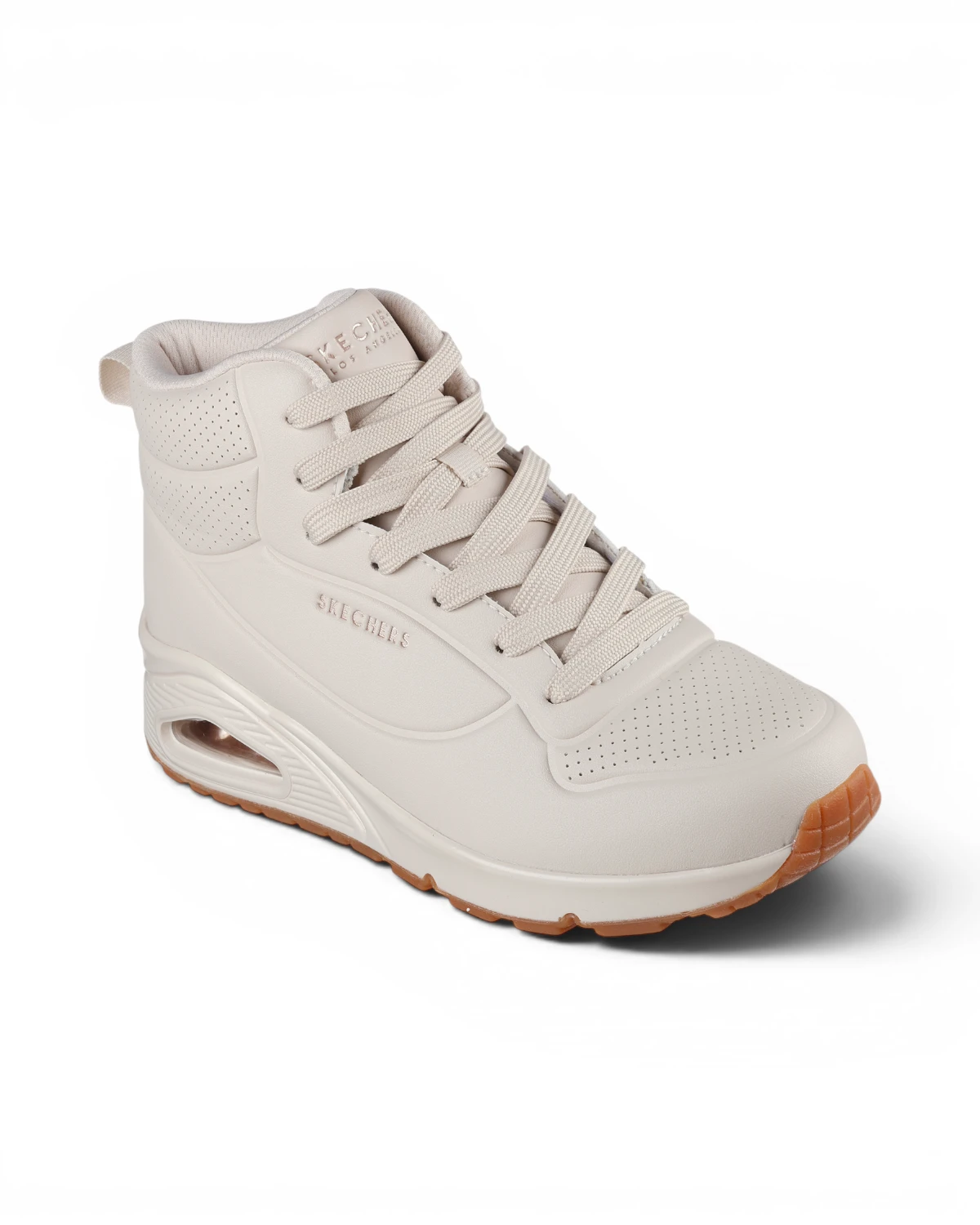 177097-OFWT Bež ženske tenisice/gležnjače Uno Stand High – Skechers