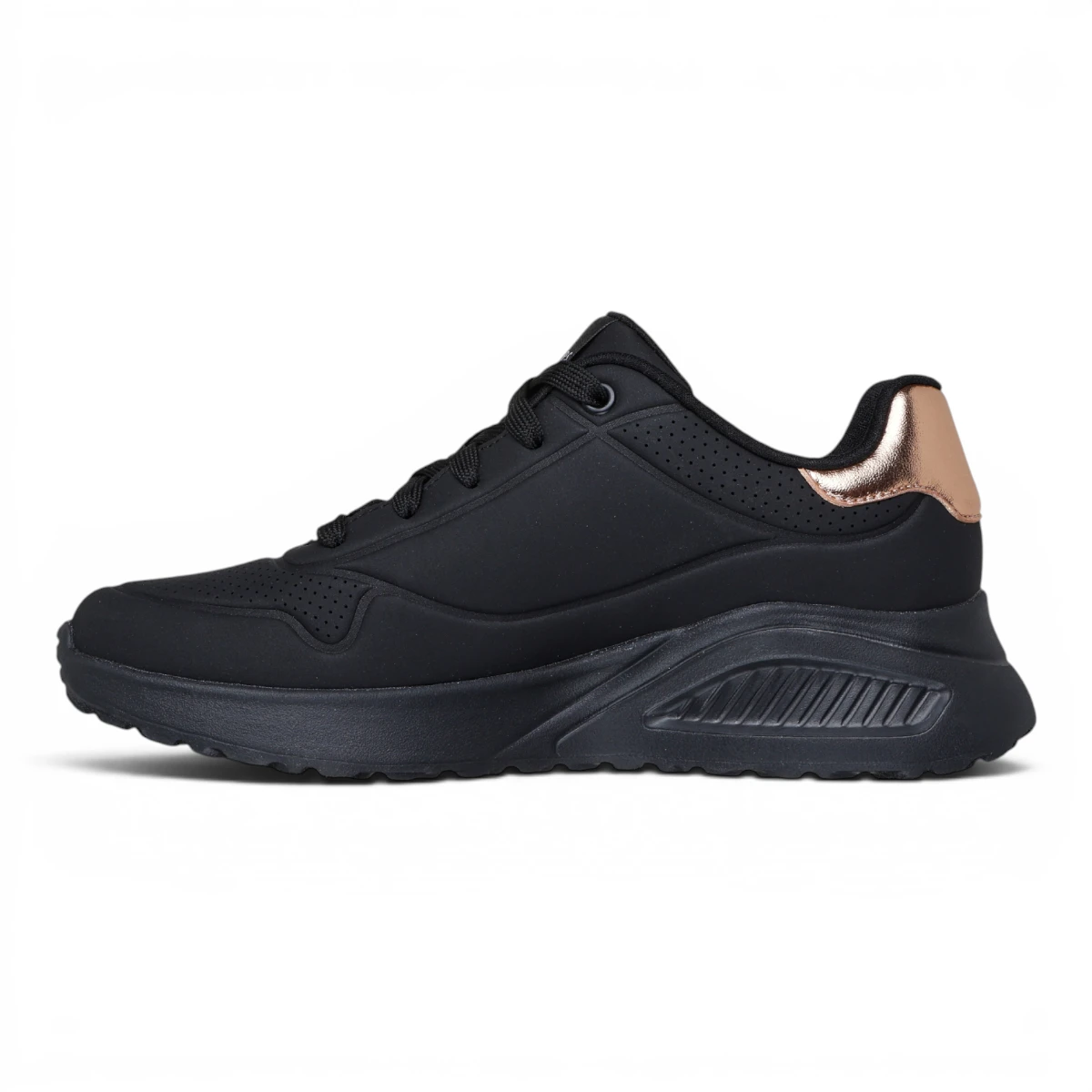 177291-BBK Crne ženske tenisice Uno Lite Shimmer Along – Skechers