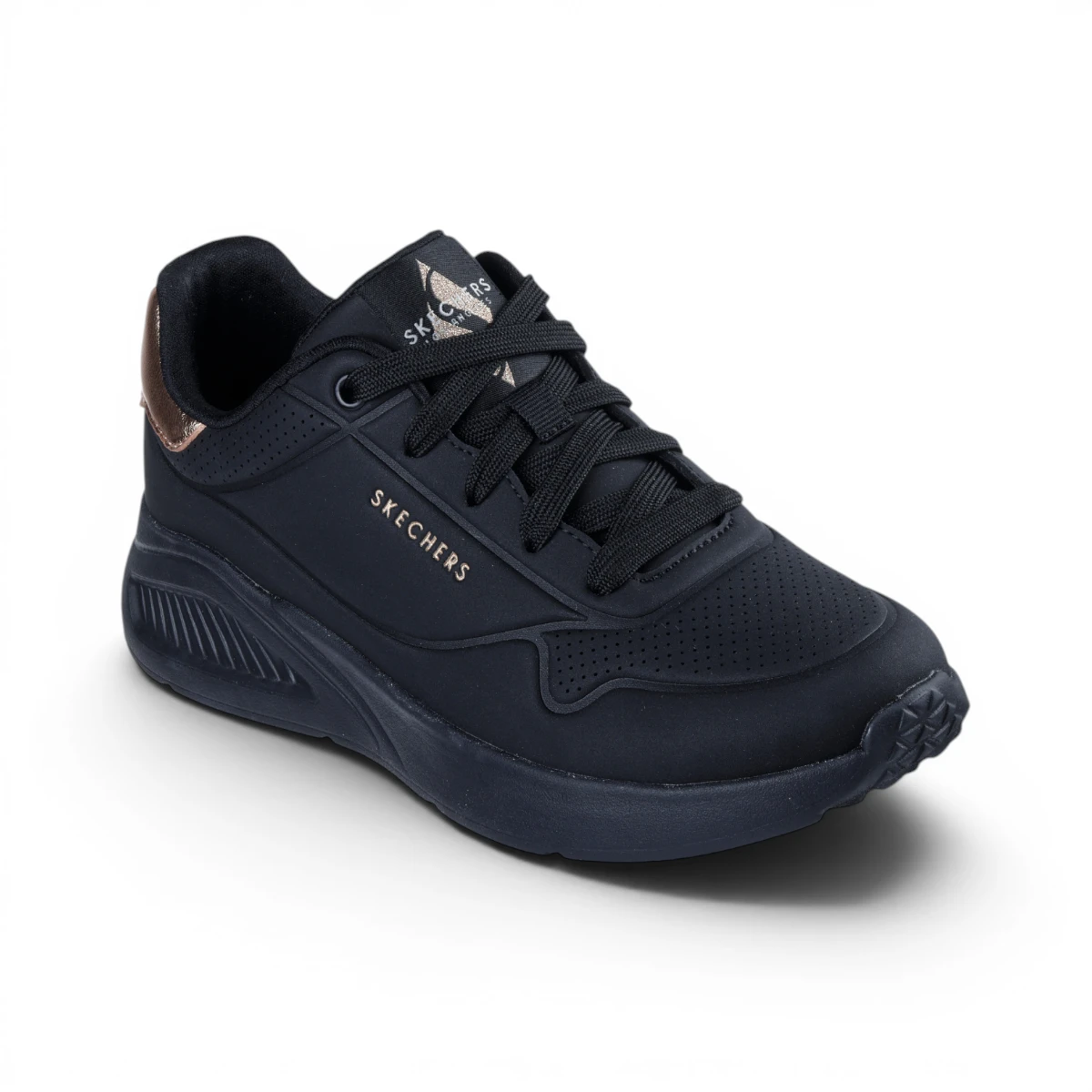 177291-BBK Crne ženske tenisice Uno Lite Shimmer Along – Skechers
