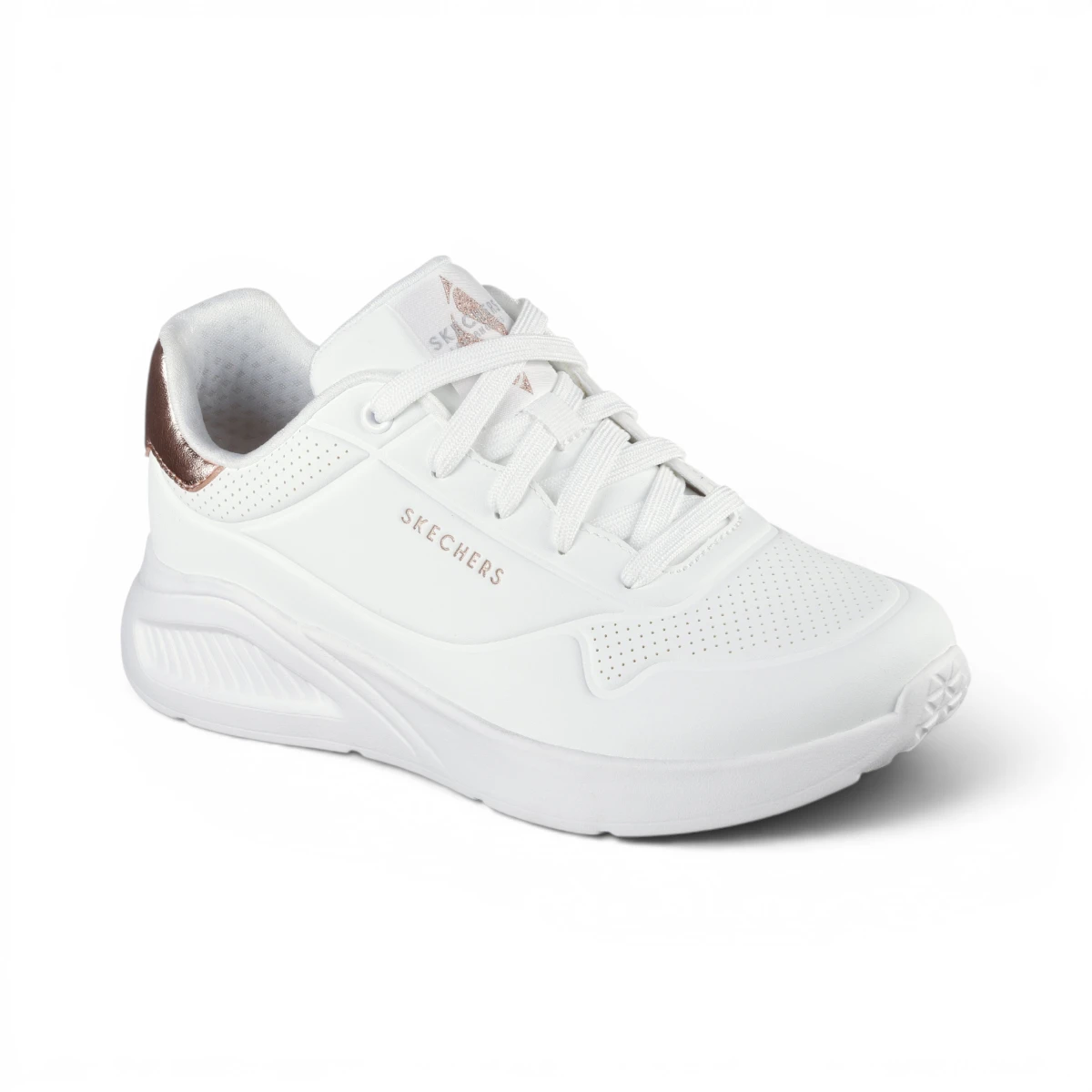177291-WHT Bijele ženske tenisice Uno Lite Shimmer Along – Skechers