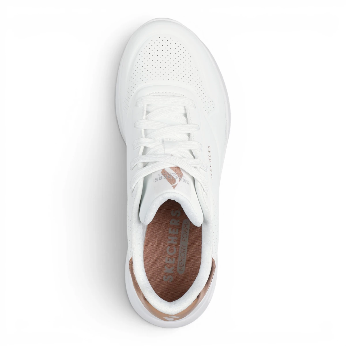177291-WHT Bijele ženske tenisice Uno Lite Shimmer Along – Skechers