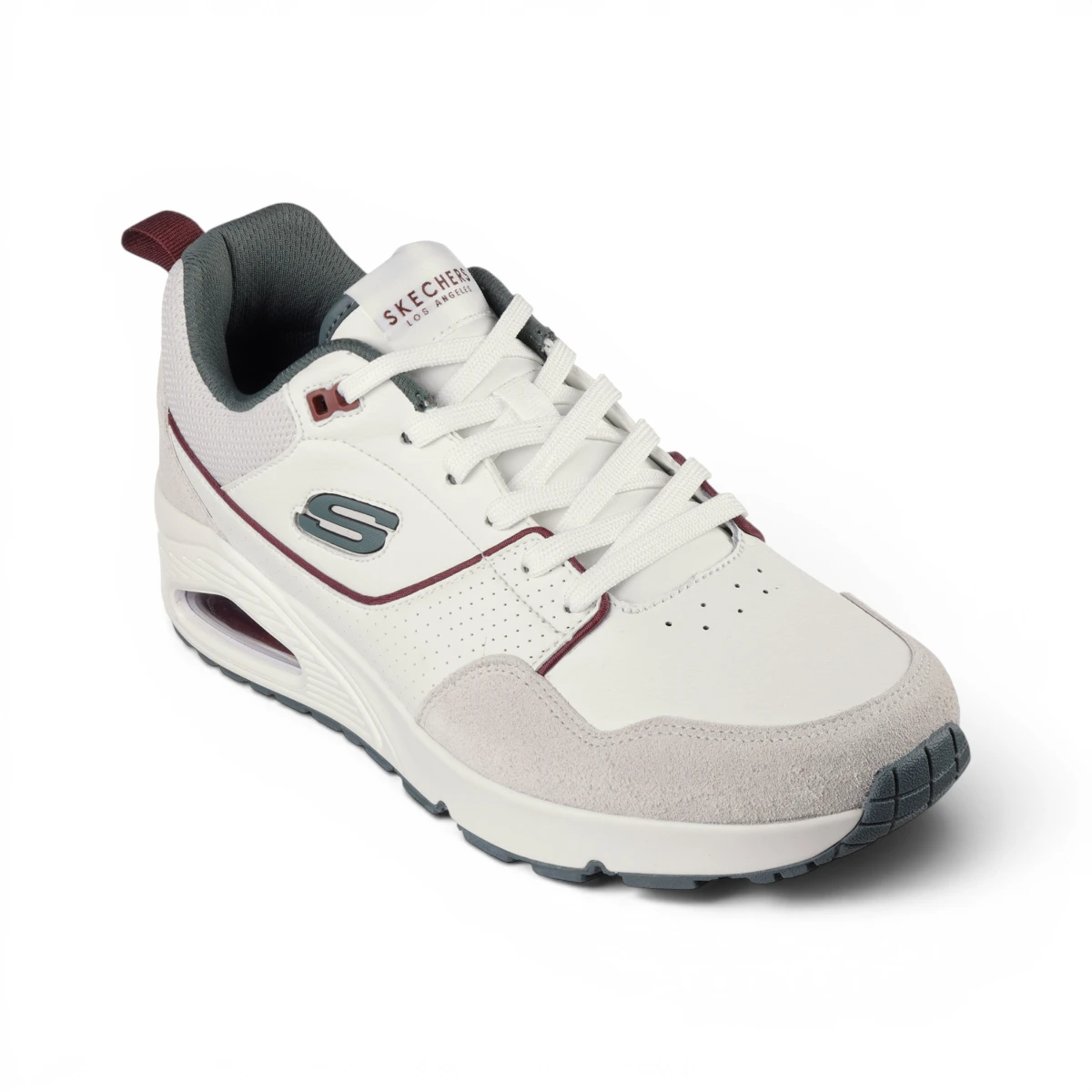183020-WGR Bijelo-sive muške tenisice Uno Retro One – Skechers