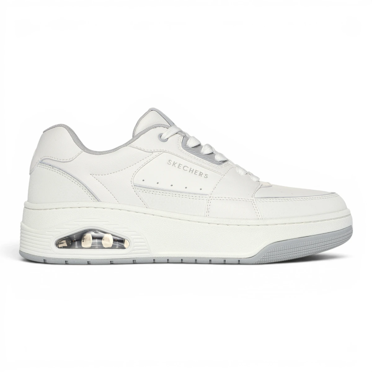 183140-WHT Bijele muške tenisice UNO Court Low Post – Skechers