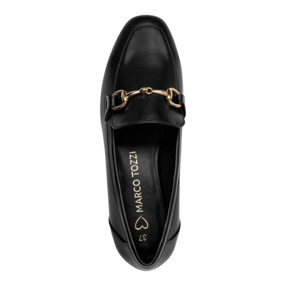 2-24213-41-085-Marco Tozzi mokasina BLACK/GOLD