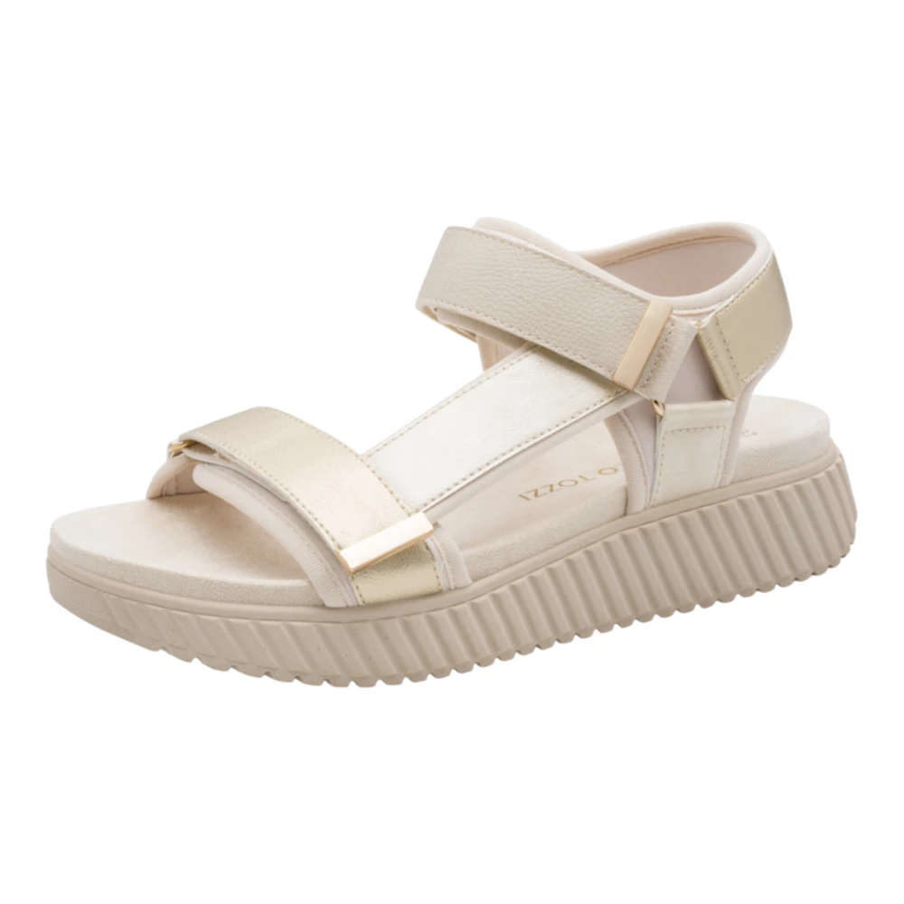 2-28536-46-943 Marco Tozzi Gold Comb – Elegantne Ženske Sandale