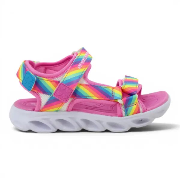 Hypno-Flash Rainbow Lights dječje sandale roze – Skechers