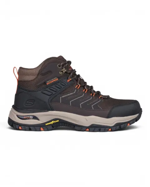 Smeđe muške čizmice Arch Fit Dawson Raveno – Skechers