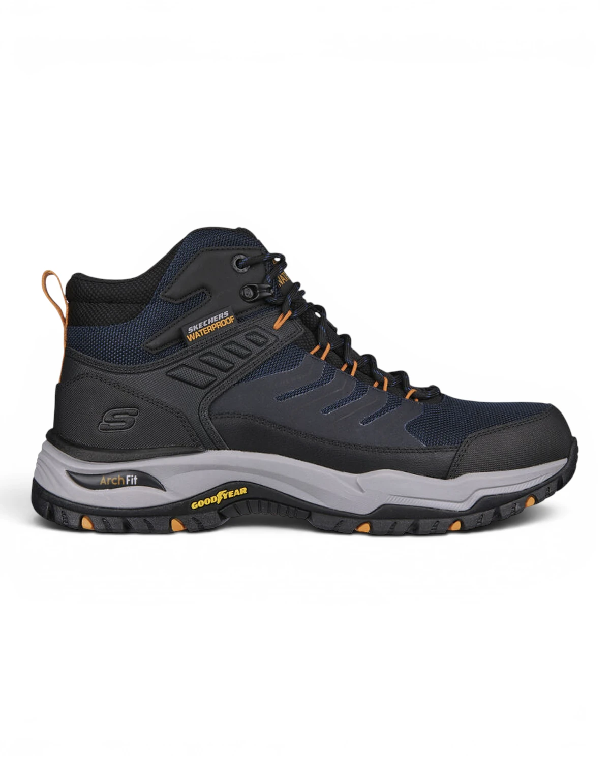 204634-NVBK Tamno plave/crne muške čizmice Arch Fit Dawson – Skechers
